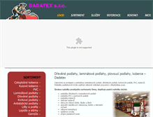 Tablet Screenshot of dadatex.cz